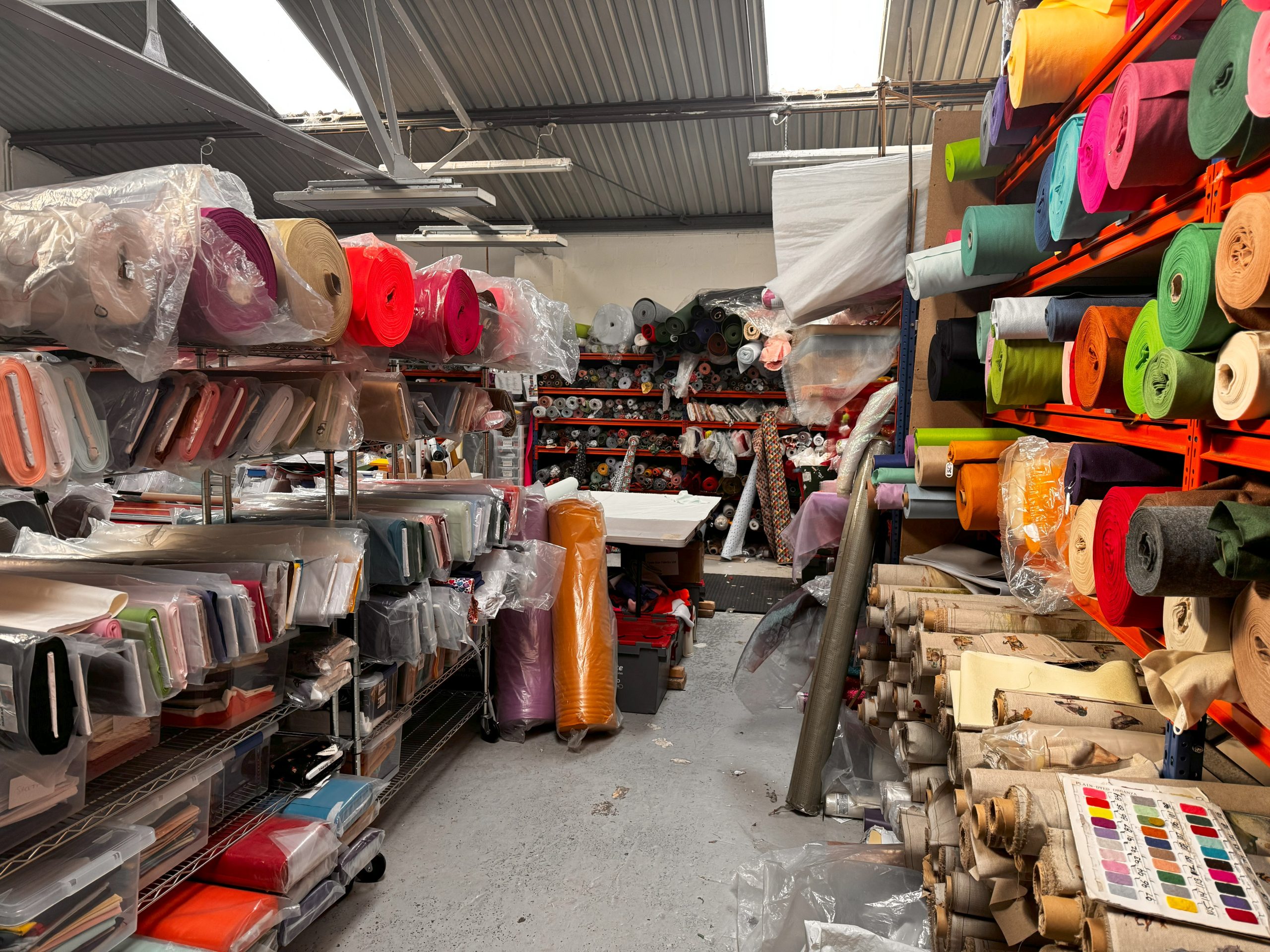 felt fabric, felt rolls, felt warehouse, warehouse view